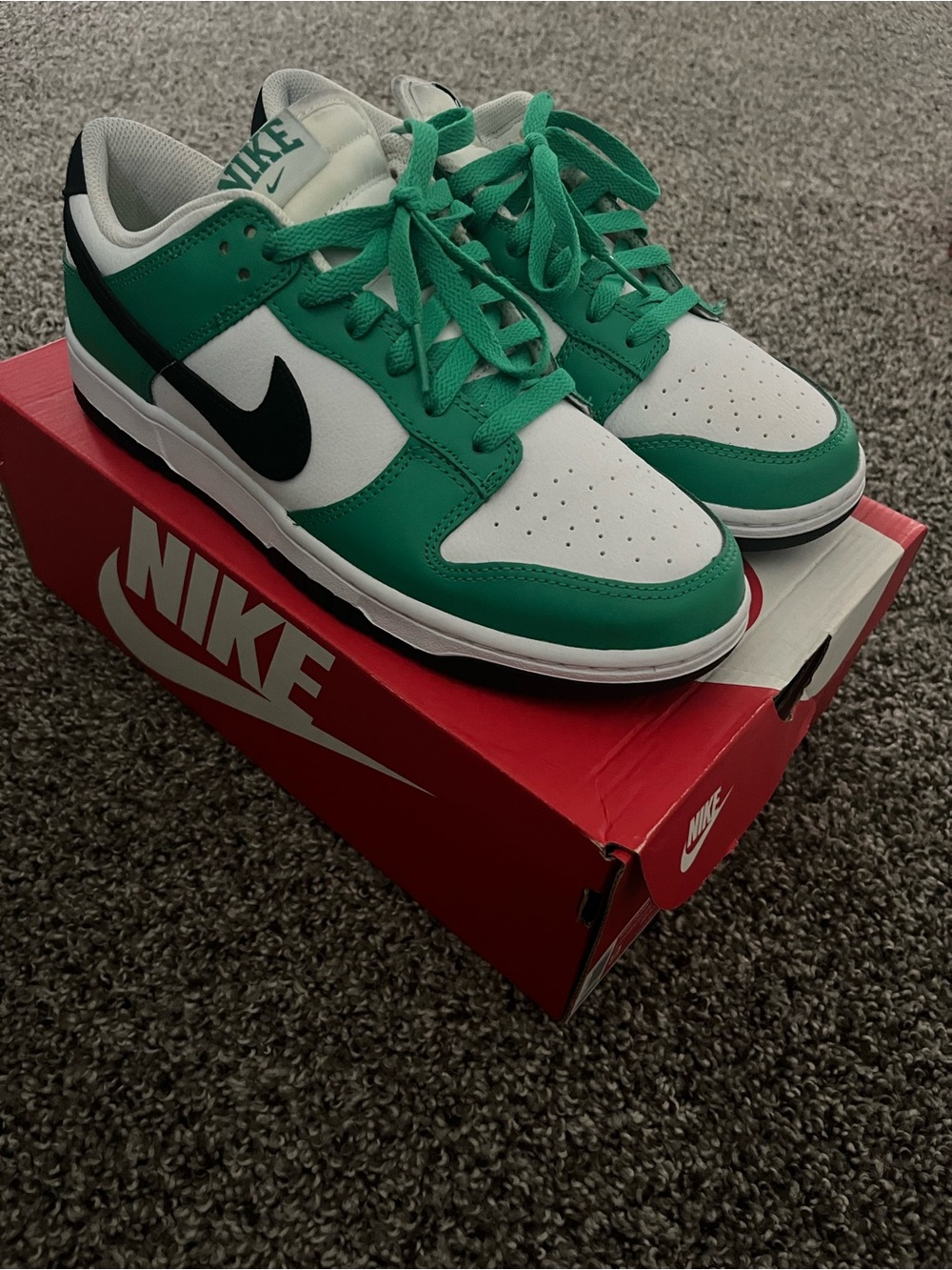 Nike Dunk Low Stadium Green Black White Men’s Size 9